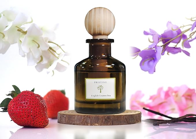 PRISTINE English Country Inn/Inspired by Ritz Carlton Hotel Ball Diffuser for Wardrobe | Fresh Blend of Strawberry, Vanilla, Musk Diffuser Set, Mini Diffuser Decor | Air Freshener for Closets