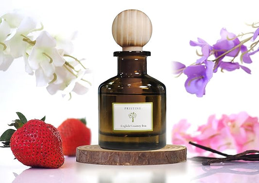 PRISTINE English Country Inn/Inspired by Ritz Carlton Hotel Ball Diffuser for Wardrobe | Fresh Blend of Strawberry, Vanilla, Musk Diffuser Set, Mini Diffuser Decor | Air Freshener for Closets