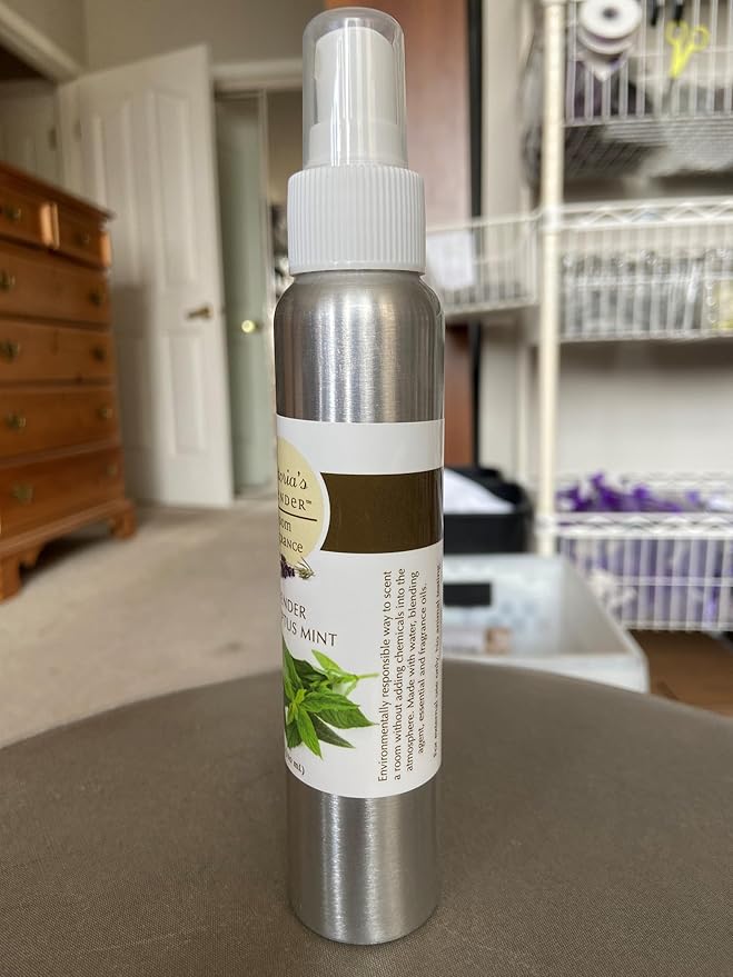 Victoria's Lavender Room Spray - All Natural Home Fragrance, Made in the USA with Pure Essential Oil Air Freshener & Odor Eliminator, Relaxing Scent, 2pk Lavender Eucalyptus Mint, 4oz each