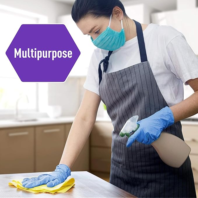 MED PRIDE Single Use Non Sterile Nitrile Vinyl Blend Gloves, Powder, Latex, Rubber Free Disposable Nurse Gloves for Medical, Cooking, Cleaning (X-Large 100)