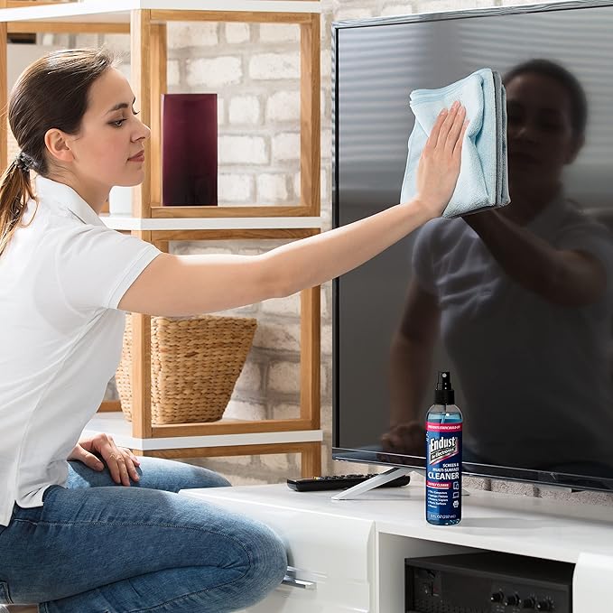 Endust for Electronics; Anti-Static, Screen & Multi-Surface Cleaner Pump Spray; Alcohol Free, Ammonia Free; 8 Fl oz (097000) (Pack of 2)