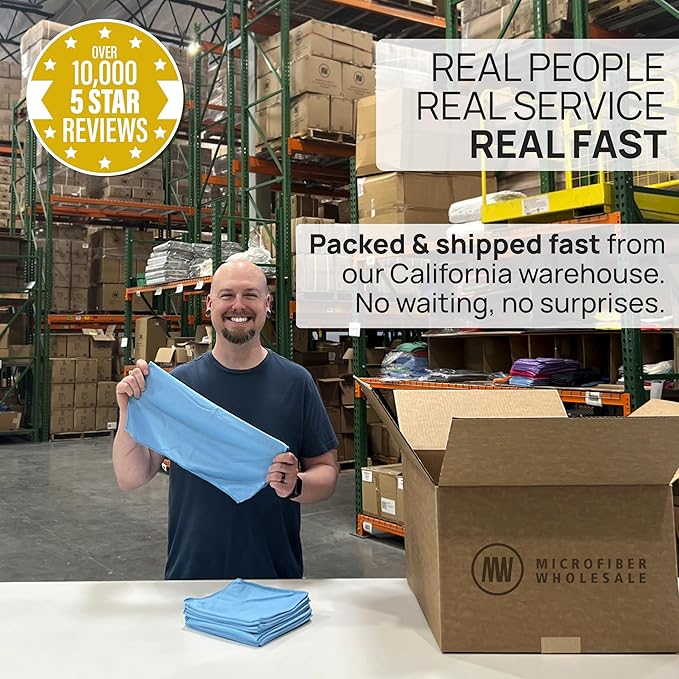 Claro 2 Step Glass Cleaning Cloth 8-Pack – Green Wet & Blue Dry Microfiber Towels Cleaning for Windows, Mirrors & Glass - Streak and Lint Free Cloth for Home, TV, Shower - Machine Washable