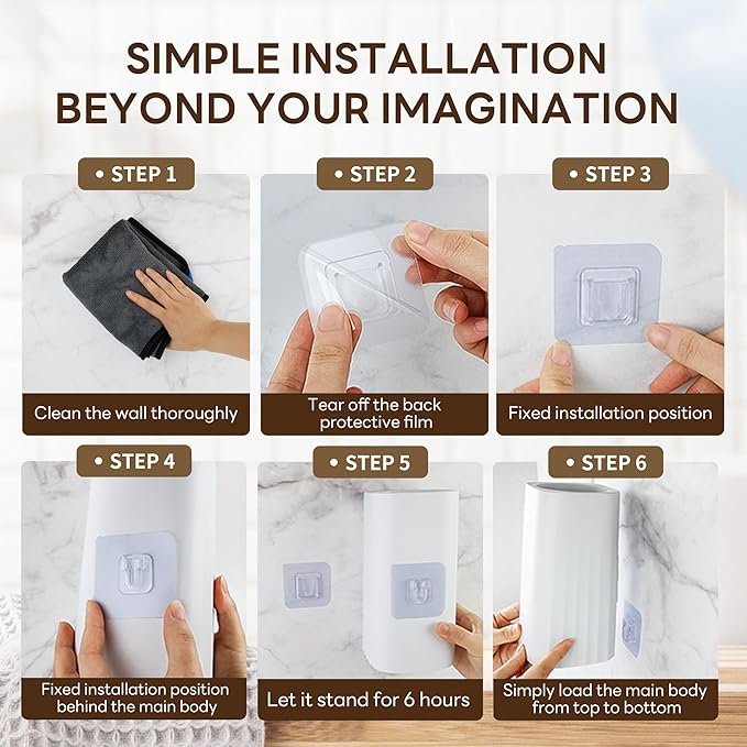 2 Pack Toilet Brush & Holder Set, Lightweight Plastic Handle, Space Saving for Storage, Deep Cleaning, Drip-Proof, Easy to Assemble, Nylon Bristles (2, White)