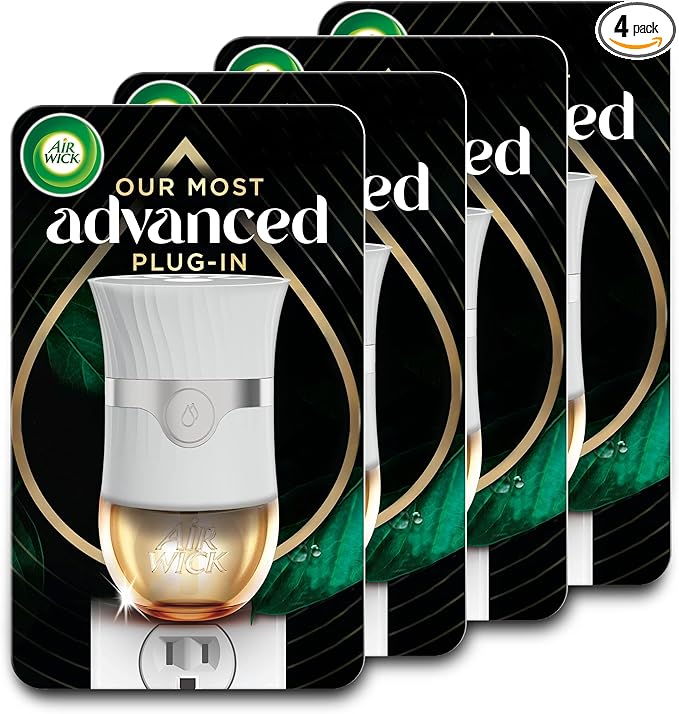 Air Wick Advanced Plug In Scented Oil Warmer, Advanced Gadget, Home Air Freshener (Pack of 4, Gadget Only, Refills Sold Separately)