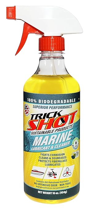 Marine Grade Lubricant, Solvent, & Penetrating Oil | 16 oz. Pump Spray Bottle | Non-Toxic, Non-Flammable, Zero VOC, Biodegradable & VGP Compliant | Food Grade NSF H1 | 3-in-1 Marine performance by