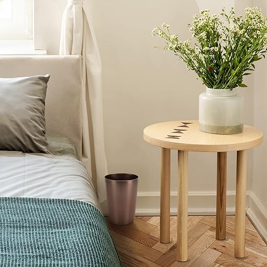 HOLDN’ STORAGE Small Trash Can - Set of 2 Open Top Waste Bin of 1.58 Gallon, Compact Waste Can Perfect for Bathroom, Kitchen, Office, Dorm - Durable Garbage Can - Metallic Brown