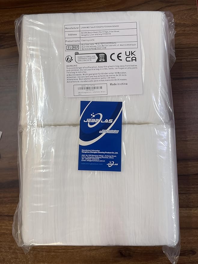 JEBBLAS Disposable Mop Cloth Dry Sweeping Pad for Floor Mop Sweeping Cloths Multi Surface Refills, 120 Count