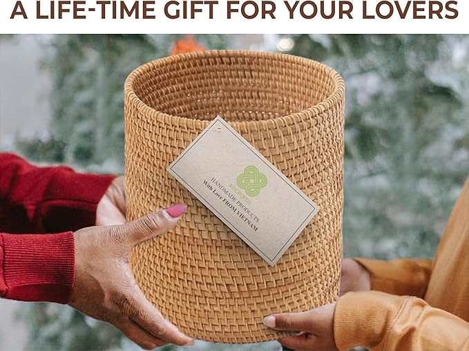 KOLWOVEN Mini Trash Cans, Mini Storage Bin Table, Desk Trash Can Mini, Narrow Trash Can Bathroom, Slim Garbage Can, Small Waste Basket, Desktop Trash Can