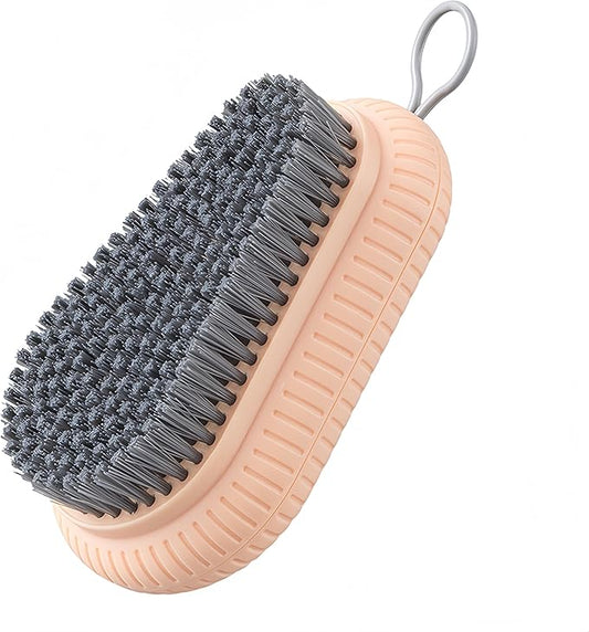 Laundry Brush,Scrub Brush,Easy to Grip Household Cleaning Brushes,Quality Soft Laundry Clothes Shoes Scrubbing Brush (Pink)