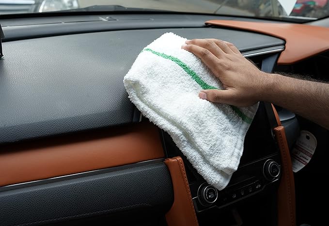 Avalon Towels Terry Bar Mop Towels (Value Pack of 60) Size 16"x19" – Absorbent and Durable, Multipurpose Cleaning Rags, Cotton Cleaning Cloths, Terry Cloth Rags, Reusable Shop Rag