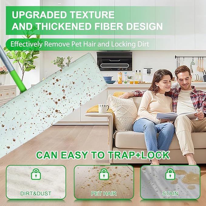 20 Count XL Wet Pads Refills for Swiffer Sweeper XL Mop, Disposable X-Large Wet Mopping Cloths, Extra Large Size Pads Refill for Multi-Surface Floor Cleaning