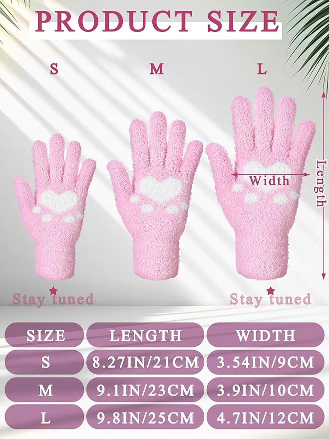 Patelai 3 Pairs Microfiber Plant Dusting Gloves Leaf Cleaning Gloves for Indoor Plants, Blinds, Furniture, House(Medium,Mint Green, Light Pink, Grass Green)