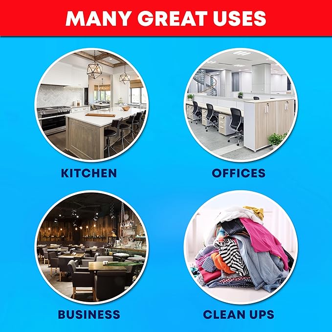 Veska 55 Gallon Trash Bags, 55-60 Gallon Trash Bags Heavy Duty (MegaValue Pack 150 COUNT) - Large Black Garbage Bags, 50-60 Gallon Garbage Bags for Commercial and Lawn