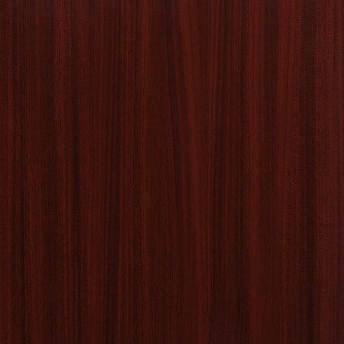 Flash Furniture Sony Laminate Wood Commercial-Grade Trash Receptacle with Tray Top, Wooden Restaurant Trash Can Garbage Receptacle, Mahogany