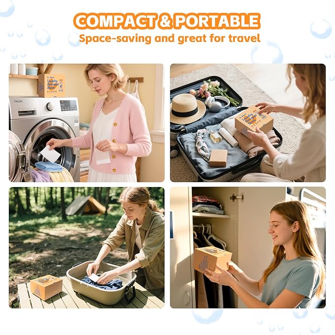 BellaLuce Laundry Detergent Sheets - Laundry Sheets, 400 Loads, Eco-Friendly, Plastic-Free, Fresh Linen Scent, Space Saving, Fast Dissolve & Hypoallergenic