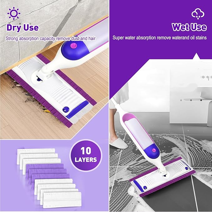 30 Count Power Mop Pads Refills for Swiffer PowerMop Multi-Surface Mopping Pad Disposable Replacement Compatible with PowerMop, Safe on All Finished Floors.