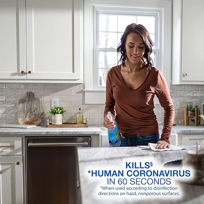 OdoBan Ready-to-Use Disinfectant and Odor Eliminator, Set of 3 Spray Bottles, 32 Ounces Each, Fresh Linen Scent