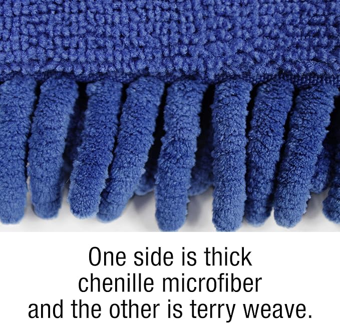 CleanAide Handheld Reusable Microfiber Flex Duster – Bendable, Lightweight, Dust Cleaner for Blinds, Shutters, Radiators, Electronics, Glass, Hard-to-Reach Areas – Machine Washable, 20”, Blue