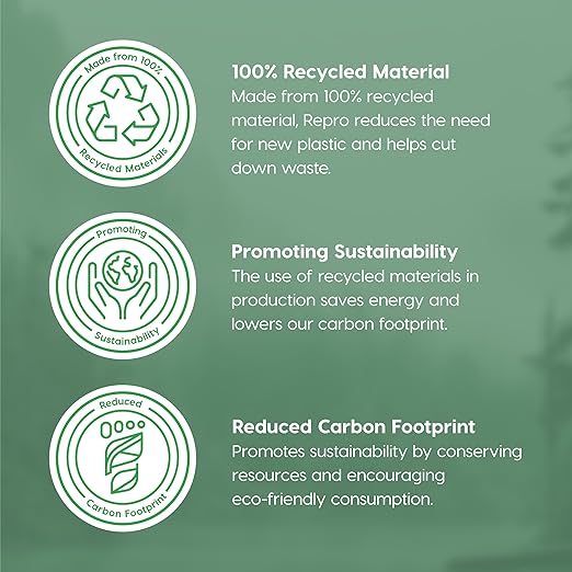 IRIS USA Small Trash Can Wastebasket with Handle, 6 Gallon / 24 Quart, 3-Pack, for Bathroom, Office, Bedroom, Under Sink, Kitchen, Garbage - Eco Friendly Navy