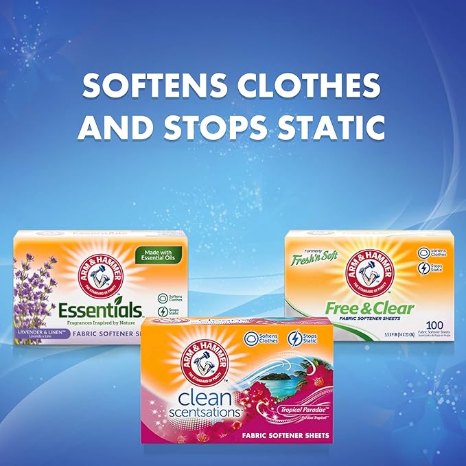 ARM & HAMMER Fabric Softener Sheets, 20 sheets, Tropical Paradise