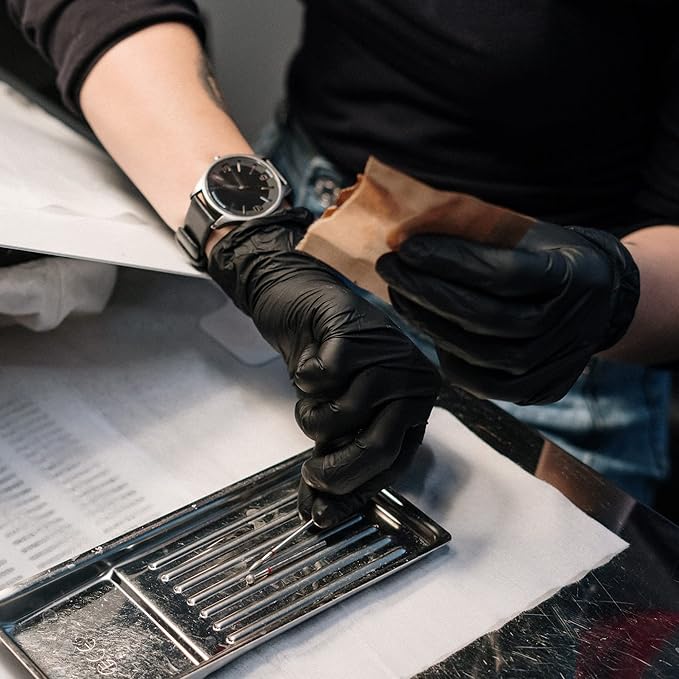 Schneider Vinyl Synthetic Exam Gloves, 4 Mil, Latex Free Disposable Gloves for Medical, Cooking, Cleaning, and Food Prep