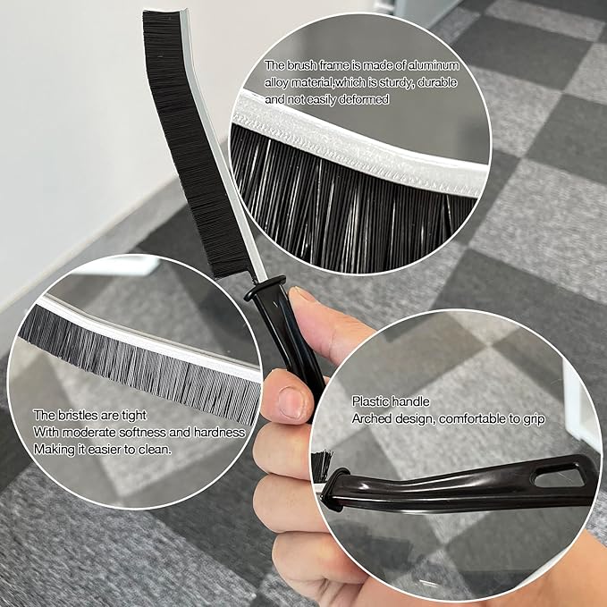 20 Pcs Crevice Cleaning Brush, Bathroom Gap Brush, Grout Cleaner Brush Hard Bristle Crevice Cleaning Brush,Clean The Dead Corners of Bathroom Kitchen Tiles