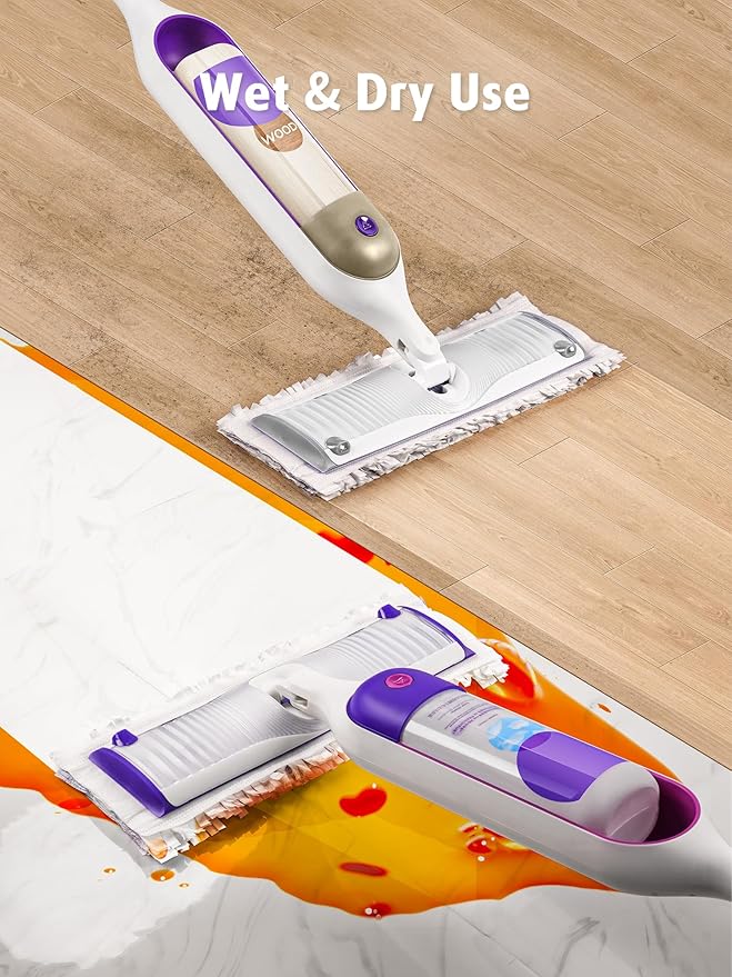 AIR U+ 24 Pack Disposable Power Mop Pads Refills for Swiffer Power Mop, Unscented 14-Layer Thickened Multi-Surface Replacement Mopping Refills Pads for Floor Surface Cleaning