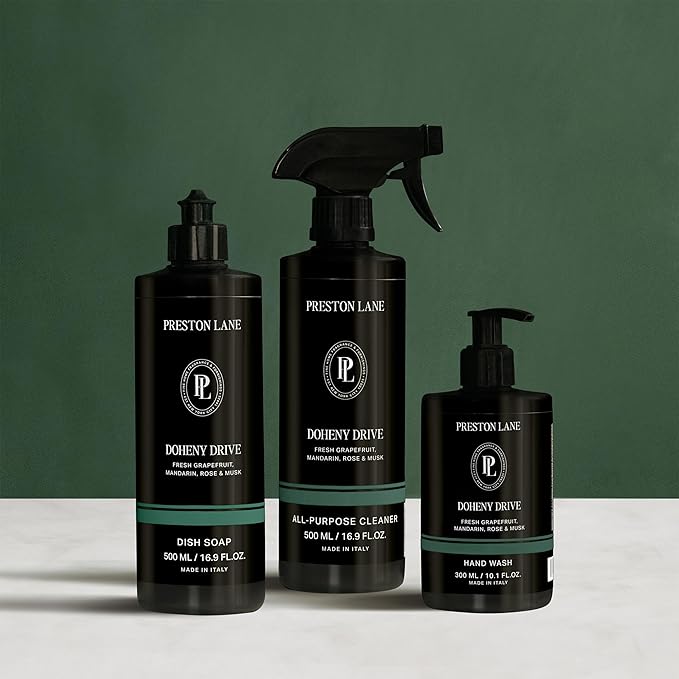 Preston Lane Kitchen Set, Hand Wash, Dish Soap & All Purpose Cleaner, Cleaning Essentials Bundle