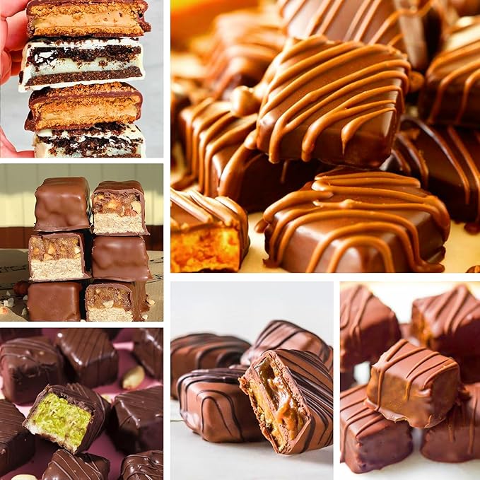 Mity rain Chocolate Bar Mold Deep, Silicone Dubai Chocolate Bar Pistachio Molds with Bags Scraper, Square Fix Chocolate Bar Dubai Candy Bar Mold for Filling Knafeh Pistachio Cream（1pc）