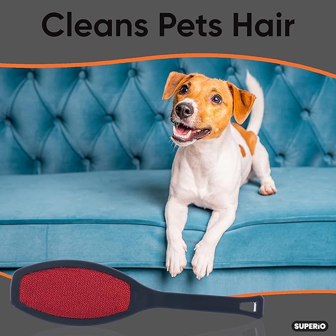 Superio Magic Suede Lint Brushes for Clothes Double Sided Lint Remover Clothes Brush Garment Brush, Portable Lint Remover for Pet Hair or Dust from Hats, Wool Suit, Suede Couch... 6