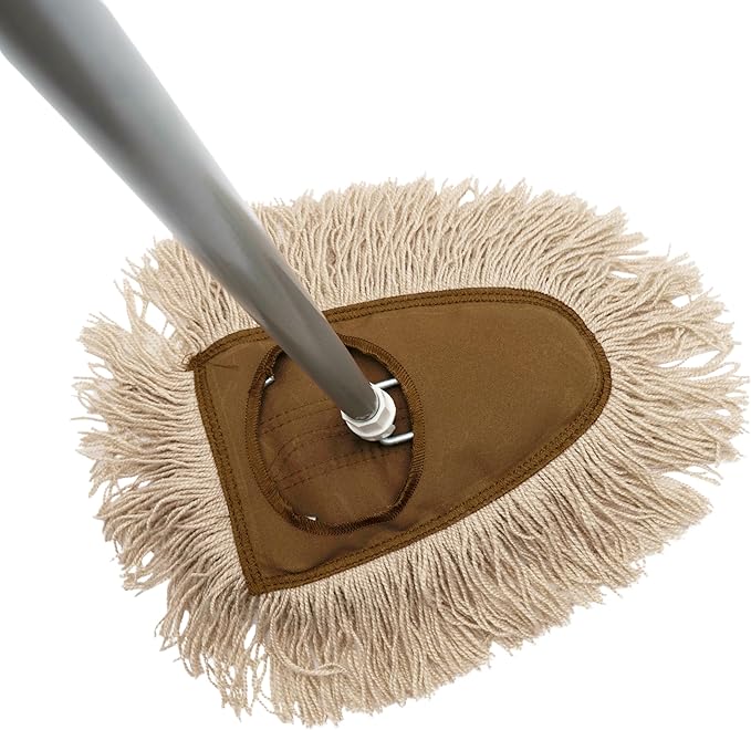 Stanley Home Products Washable Nylon Dry Mop - Removes Dust and Dirt from Surfaces and Hard to Reach Areas (Complete Mop)