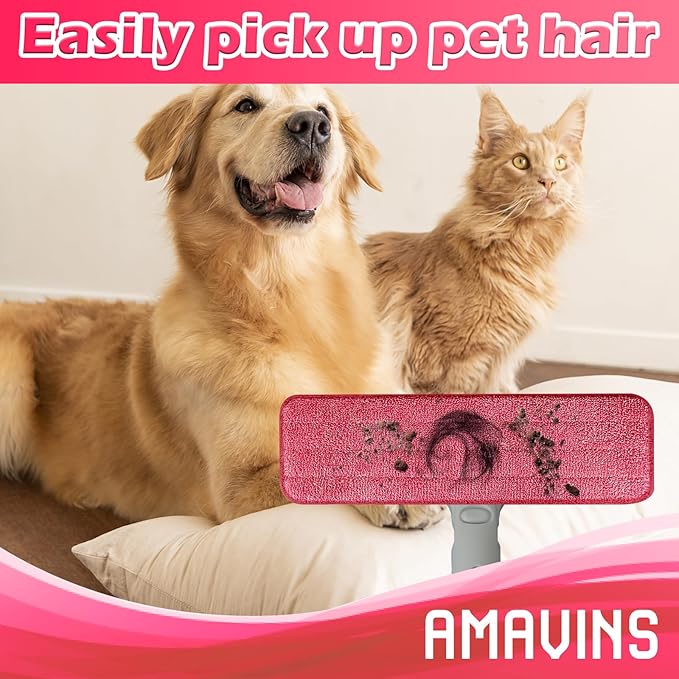 3 Pack Microfiber Cleaning Pads with All Bona Mop, Reusable Microfiber Mop Pads for 18 Inch Mop, Hardwood Floor Replacement Cleaning Mop Pads, Machine Washes