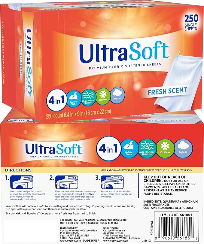 500 Single Laundry Dryer Sheets(6.4"x9")w/ Easy Dispenser Box Packaging,Household Premium 4 in 1 Fabric Softener Fresh Scent,Drive Clothes Ultra Soft,Plus 100 Pulls ZNRO 4-Ply 6.1"x6.9" Facial Tissues