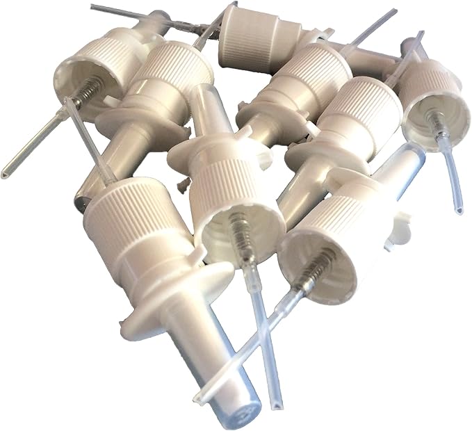 10-Pack 20ml Nasal Spray Bottle Mister - Empty Refillable White Plastic HDPE Spray Bottles - Reusable Nasal Sprayer for Nasal Medications