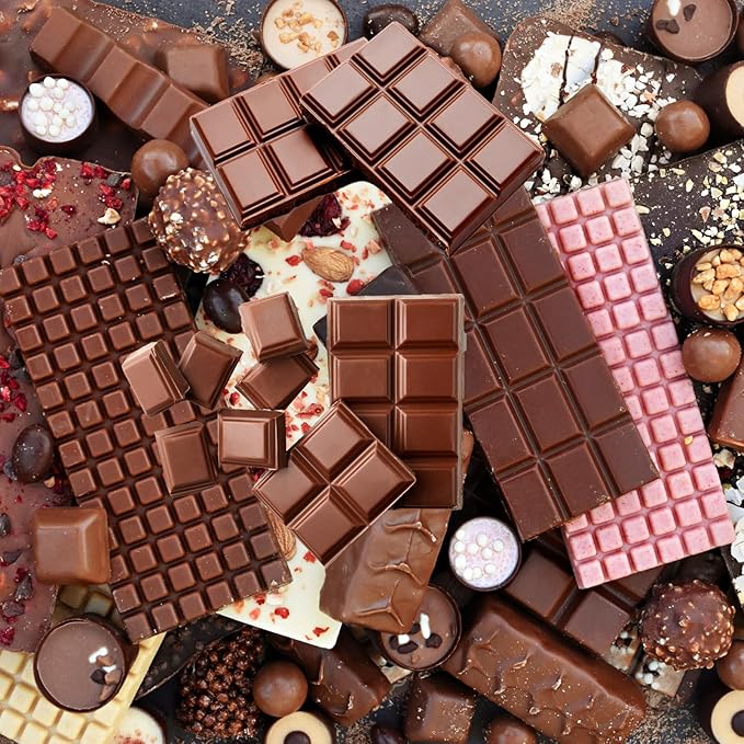 Palksky Chocolate Bar Mold Deep, 2PCS Silicone Chocolate Molds Thick for Stuffed Knafeh Pistachio, Dubai Chocolate Bar Pistachio Mold, Chocolate Making Supplies with 100PCS Bags