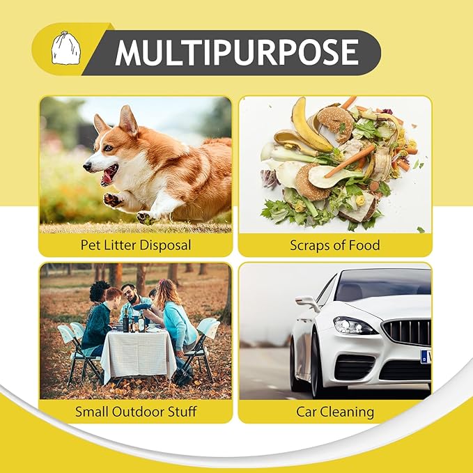 Colorful Clear Strong Tall Kitchen Trash Bags 15-16 Gallon 100 Counts,Fit 13,15,16,18 Gal,Garbage Bags by Teivio, Bin Liners, Plastic Bags for home Office Bathroom,Multicolor