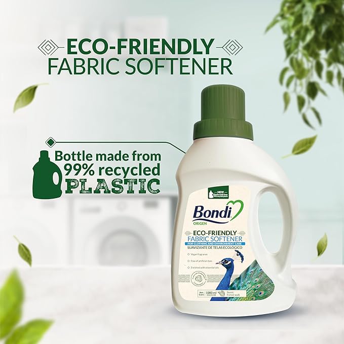 Fabric Softener Clothing - Forest Walk Vegan Fragrance - Enriched with Essential Oils - Bondi ADVANCED