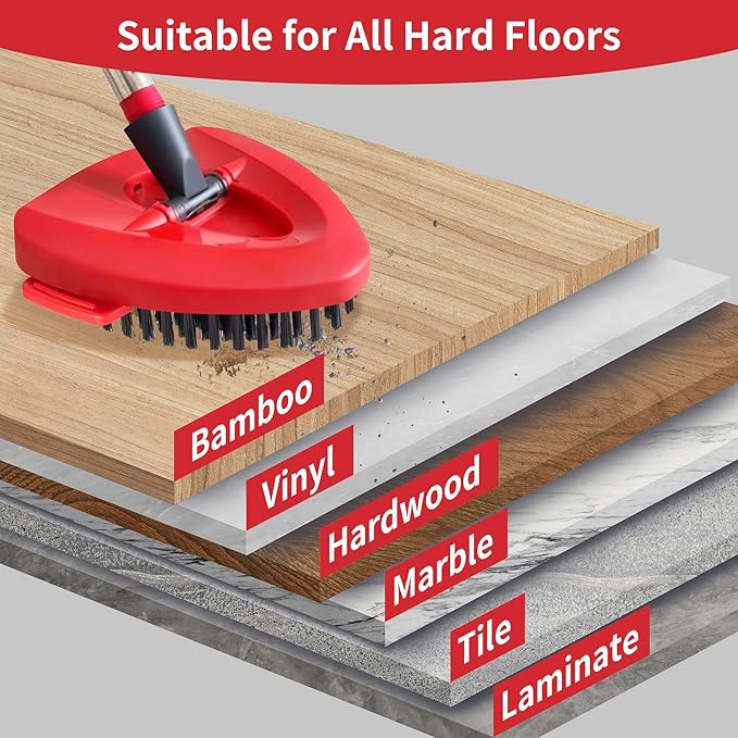 Spin Mop Replace Head Base Scrub Brush Head Replacement for O Ceda RinseClean 2 Tank System (2 Pack)