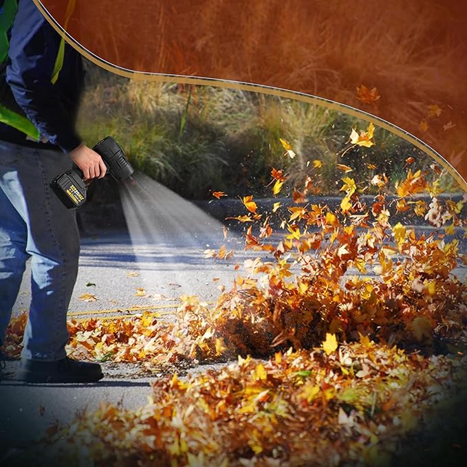 2025 Upgraded Portable Dust Cleaner,Compressed Air Duster with Adjustable Speeds,Handheld Electric Dust Blower,Mini Jet Dry Blower Fan, for Cleaning, Camping, Outdoor