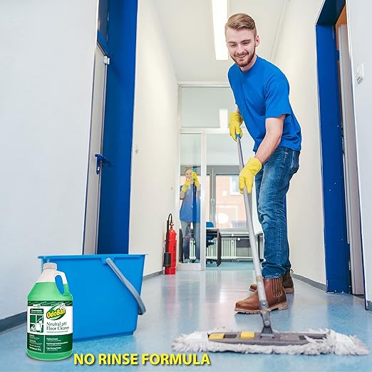 OdoBan Professional Cleaning Neutral pH Floor Cleaner and BioStain and Odor Remover, Made in the USA, 1 Gallon Each