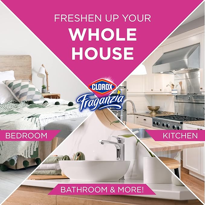 Clorox Fraganzia Crystal Beads Air Freshener in Island Orchid Scent - Long-Lasting Room Deodorizer - Odor Eliminator Gel Beads to Freshen Home, Car, or Office, 12 Fl Oz - 12 Pack