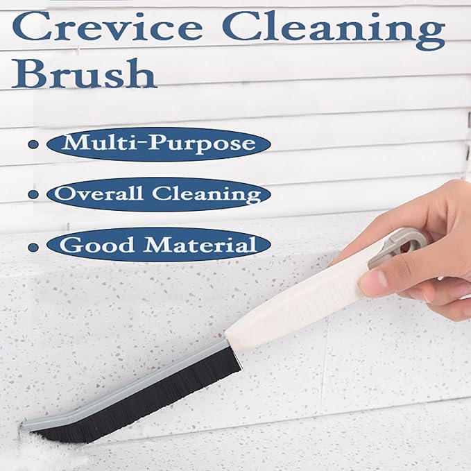 Crevice Cleaning Brush,3pcs Multi-Purpose Cleaning Tool with Stiff Bristles Grout Cleaner Brush,Toilet Brush,Scrub Brush for Shower Tile,Skinny Gap Tools for Household Use,Bathroom,Kitchen
