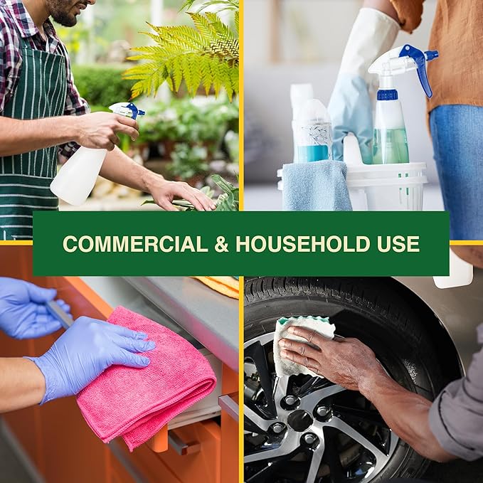 Heluva Green Spray Bottle Nozzle Replacement, Bottle Tops Only - Sprayer Nozzle Triggers for Heavy Duty, Commercial, Home Cleaning Solutions - Fits 8,16,24,32 oz Plastic & Glass Bottles, Blue 13 pack