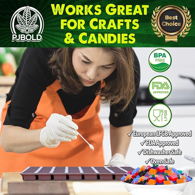 Square Brownie Bite Silicone Mold - Half Sheet