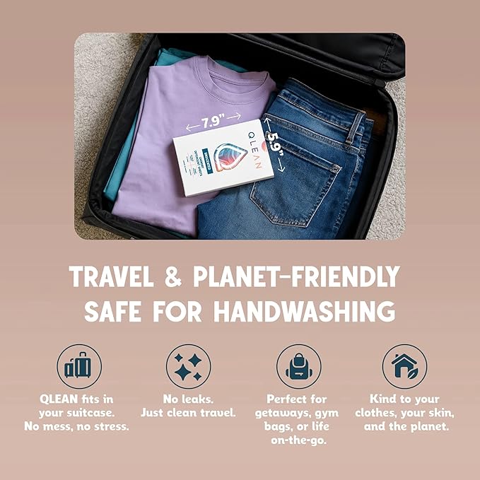 Laundry Detergent Sheets – Travel-Friendly, HE & Standard Washer Safe, Liquidless Laundry Soaps, Quick-Dissolving Formula, Skin-Friendly (120 Loads, Unscented)