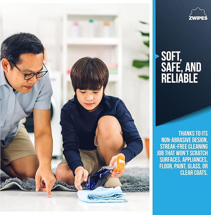 Zwipes Microfiber Cleaning Cloths, 48 Pack