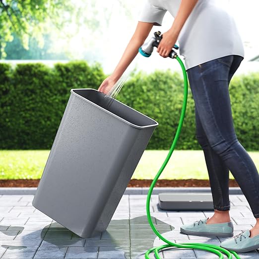 iTouchless Prime 13.2 Gallon Sensor Kitchen Trash Can with Lid, Durable Dent-Proof, Slim and Space-Saving, Automatic Trashcan Wastebasket for Home, Office, Business, Garage, Living Room, Gray Plastic