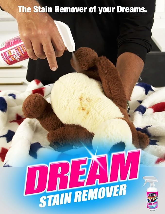 Abracadabra® Dream Stain Remover - 16oz Stain Remover Spray - a Family, Kids and Pet Necessity - Removes Food, Wine, Coffee Stains and More Off Clothing, Carpet and Upholstery - as seen on tv
