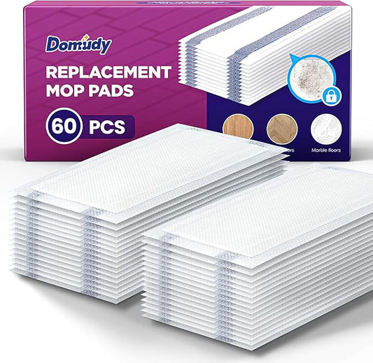 4-Layer Super Absorbent Pad Refills for Swiffer Wet Jet Mop, Heavy Duty & No-Shedding Mopping Pads Refill, Disposable Streak-Free Cleaning for All Sealed Floors, 60 Pack