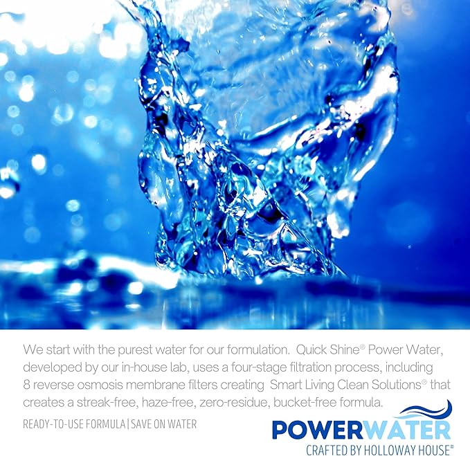 Quick Shine Hardwood Floor Cleaner 64oz, 4Pk| Use in Spray & Vac Mops| Removes Dirt & Scuff Marks| Ready-to-Use, Streak Free, No Rinse| Safer Choice Cleaner| Perfect for Gentle and Effective Cleaning